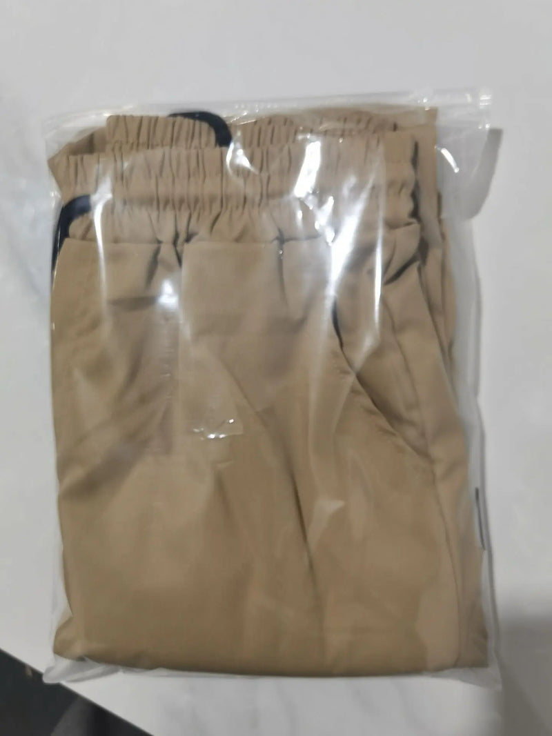 Calça casual reta solta masculina