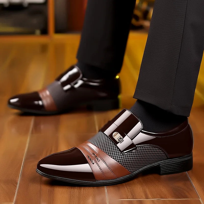 Sapatos de couro masculino