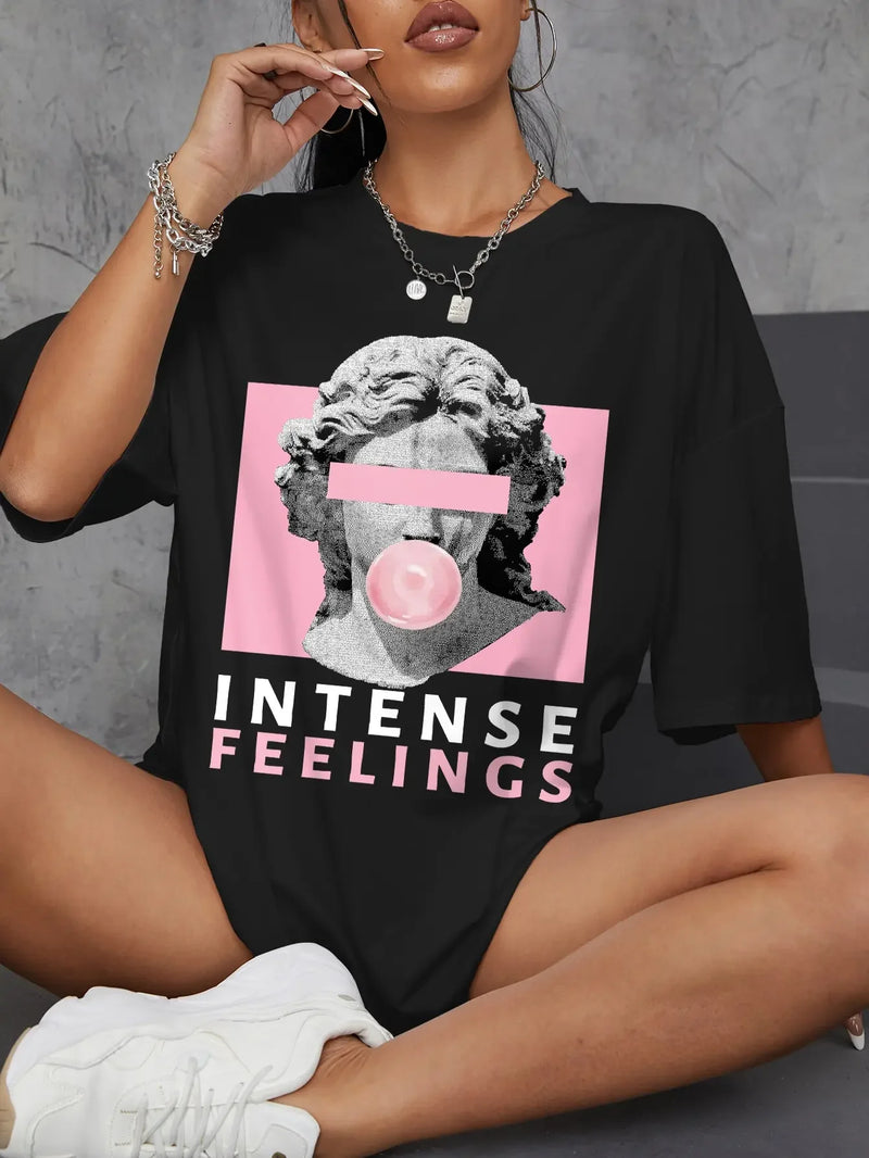 Camiseta feminina descolada